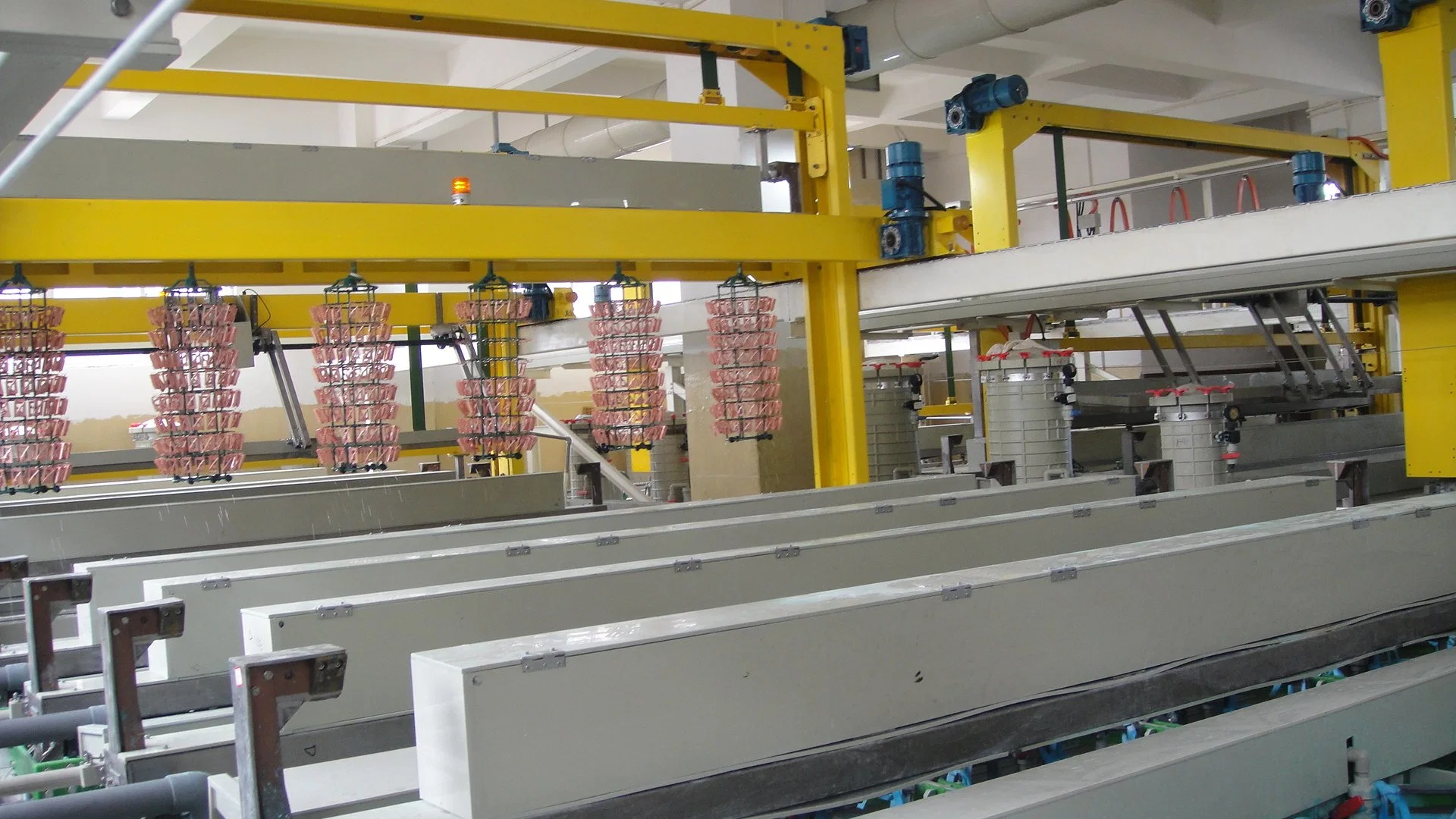 Automatic Side Arm Type Barrel Plating Post Processing Line Automotive Part Plating Line