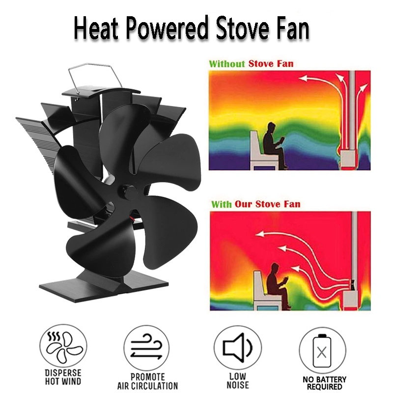 Voda Factory Wholesale/Supplier Fireplace Eco Friendly Fan Mini Heat Powered Stove Fan Non Electric