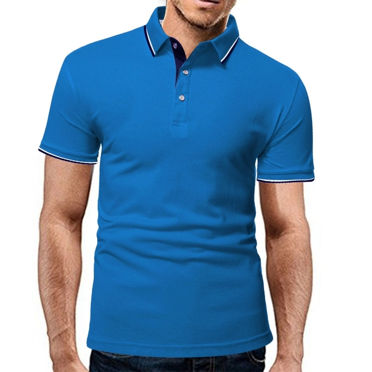 Usine de conception moderne de vente chaude de coton pour hommes à l'aise High-End T-shirt Polo Shirt