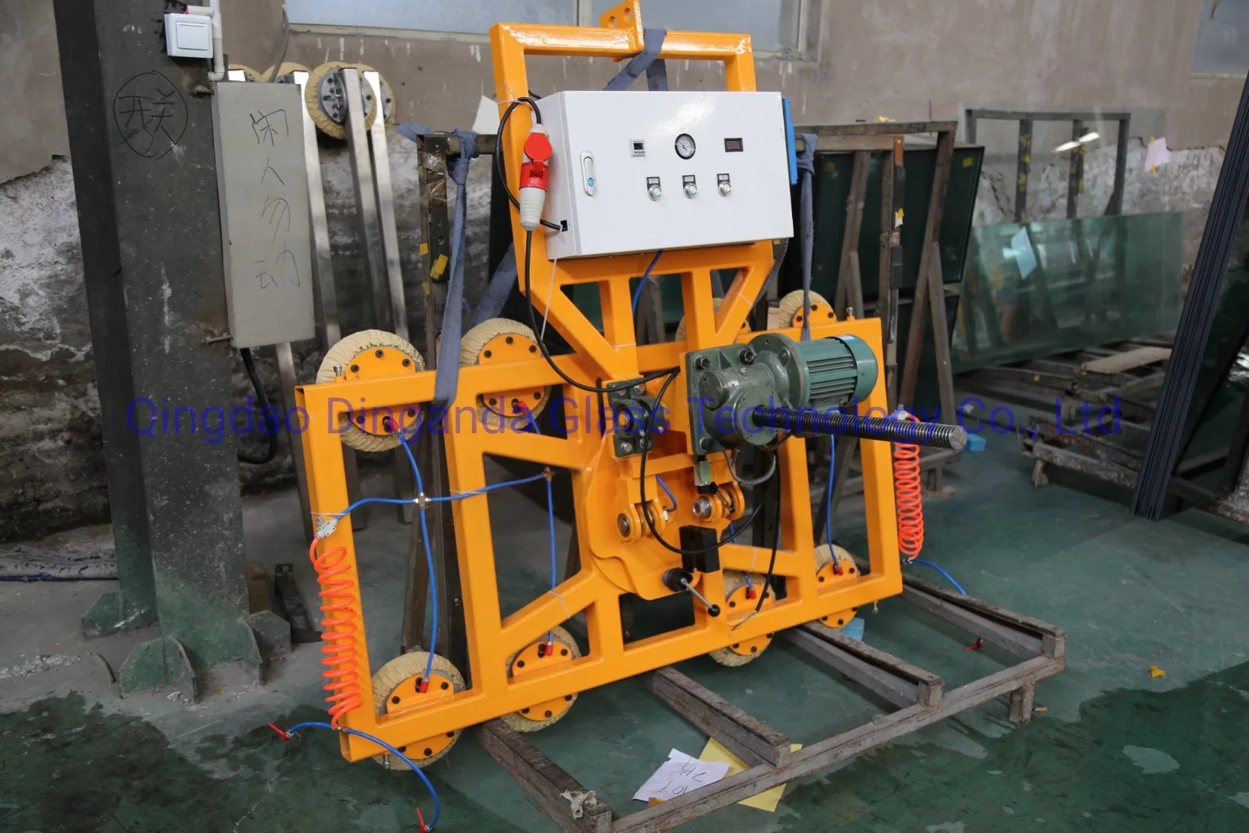 New Battery Powered Vacuum Lifter with Auto Tilting and Rotation Function, Glass, Rock Beam, Steel Plate