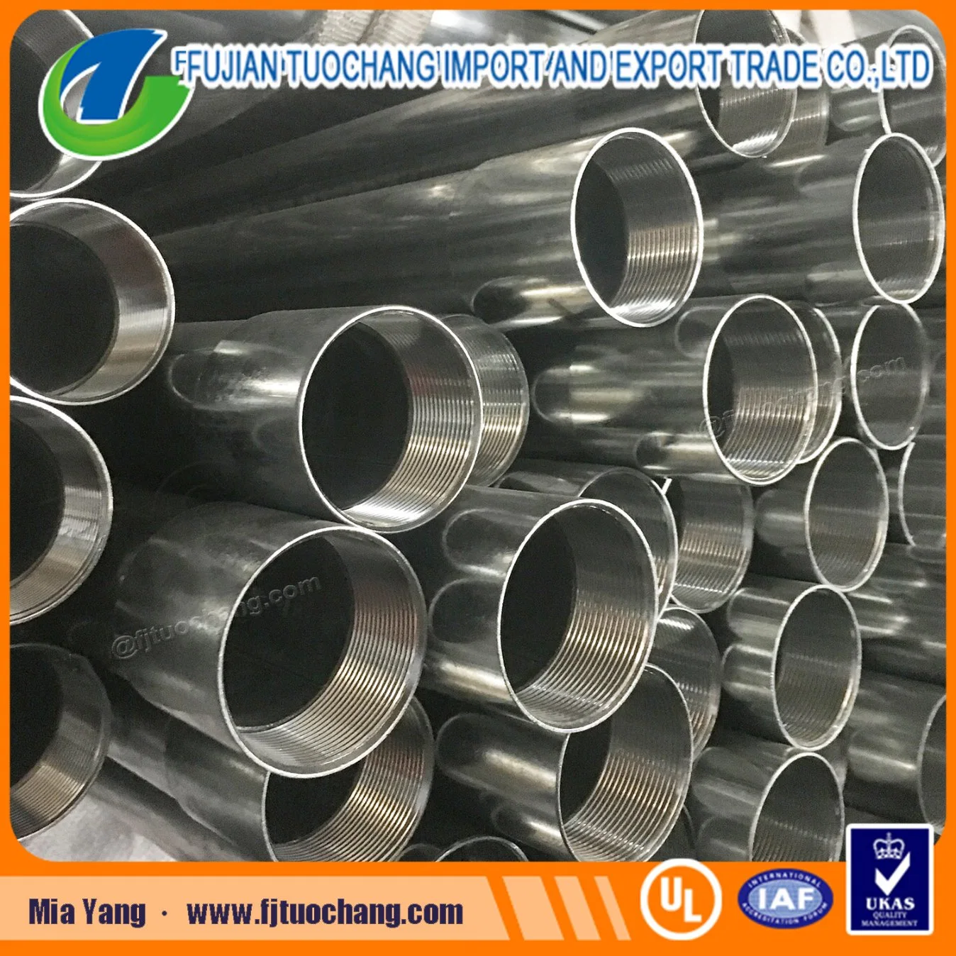 BS En61386 Galvanized Steel Conduit Pipe Metal Conduit