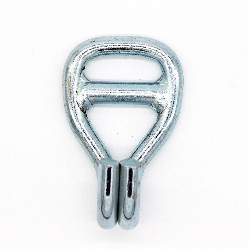 2&prime; &prime; 53mm 5000kgs Zinc Double J Lashing Welded Hook