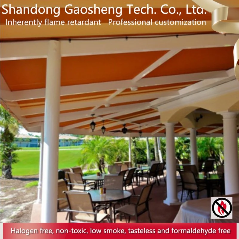 Inherently Flame Retardant Polyester Outdoor Awning Fabric Markisenstoff for Sunshade