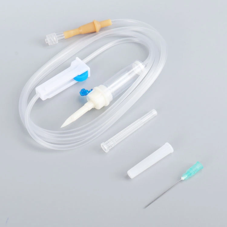 Sterile Disposable Infusion IV Set with Blowing-Model Drip Chamber