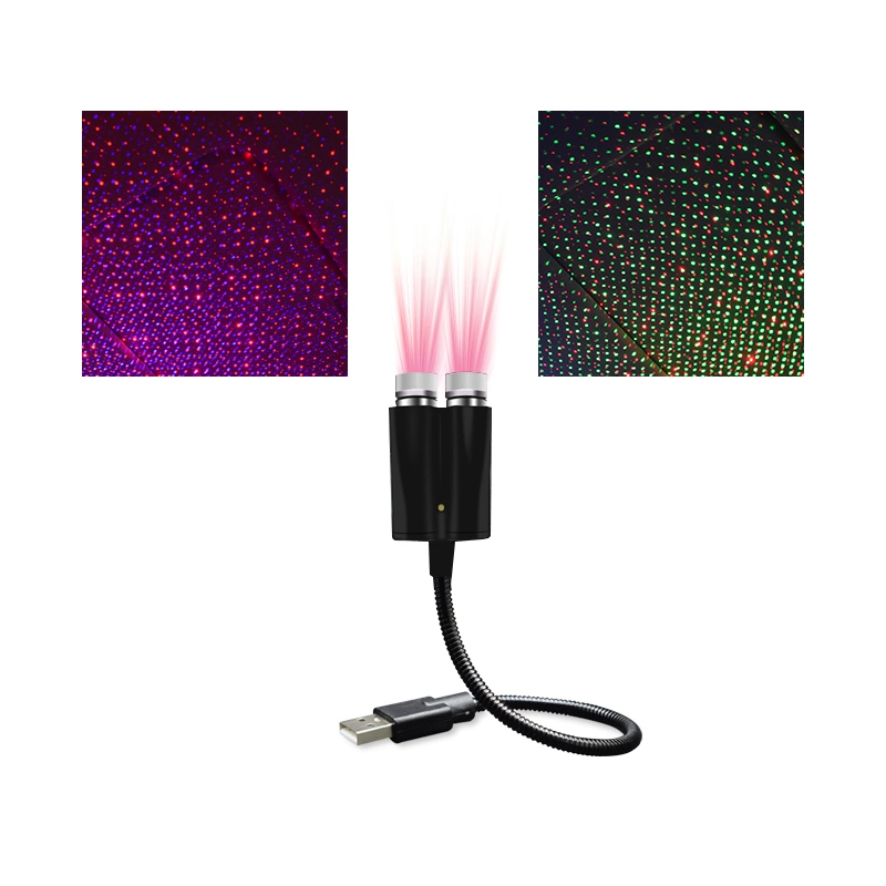 Einstellbare Galaxy Lichter USB Auto Dekoration Auto Dach Star Light Mini-LED-Autostarren im Innenraum