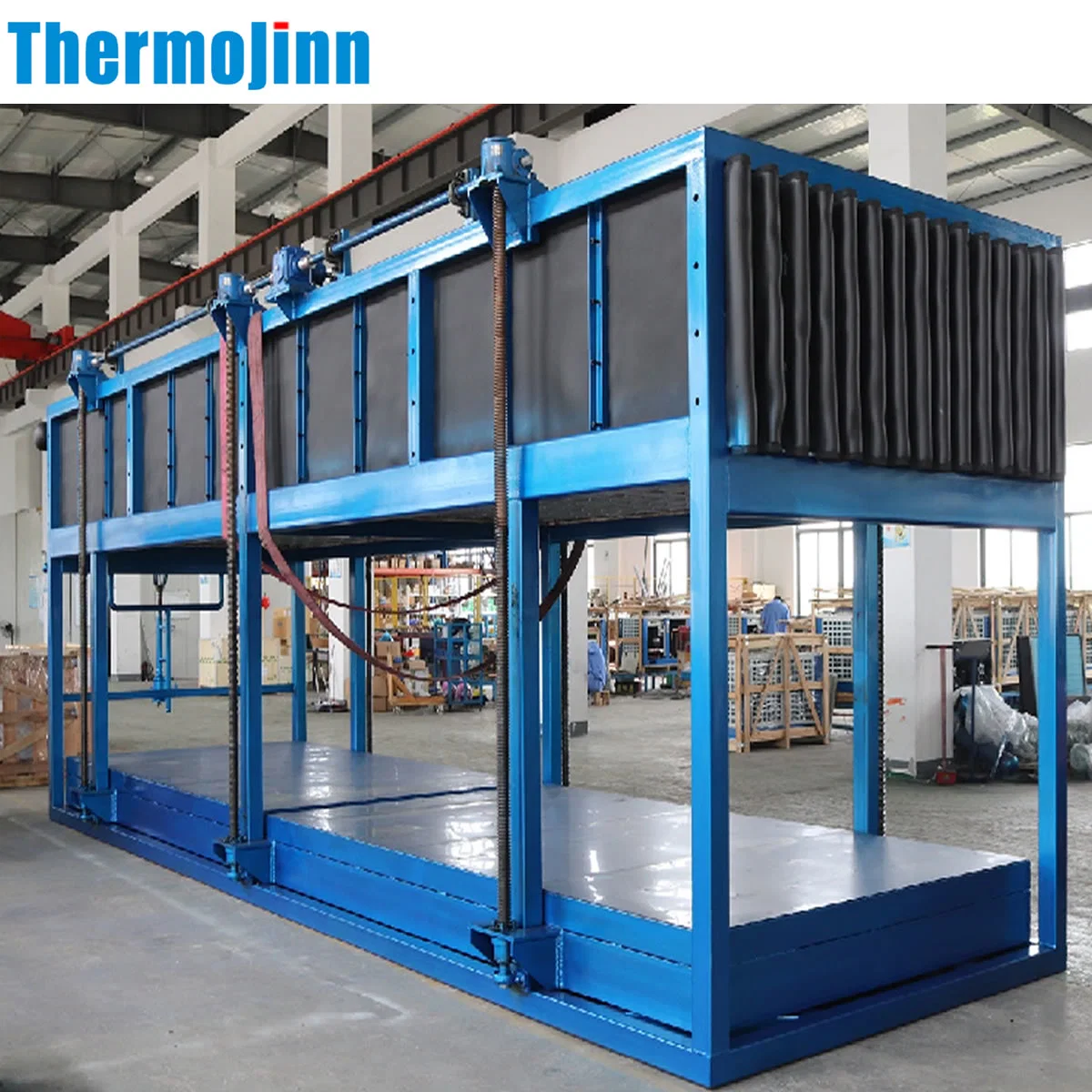 Thermojinn 3 toneladas de refrigeración industrial refrigeración directa/Bloque de hielo de la máquina con Food Standard