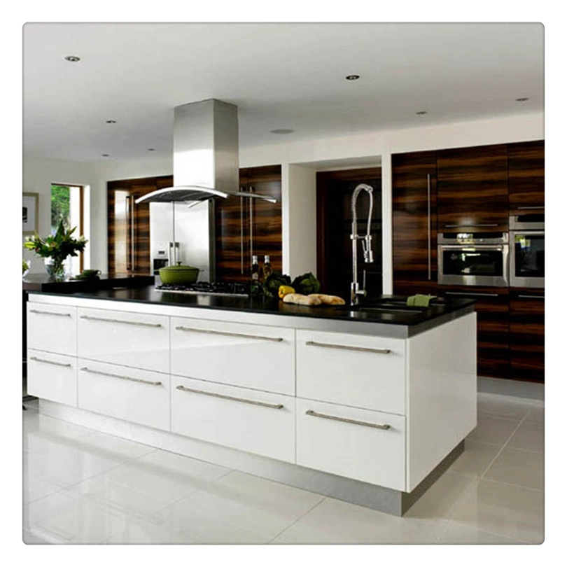 Lacquer Kitchen March Expo 2021 American Solid Wood Kitchen Cabinets Modern Kitchen Island