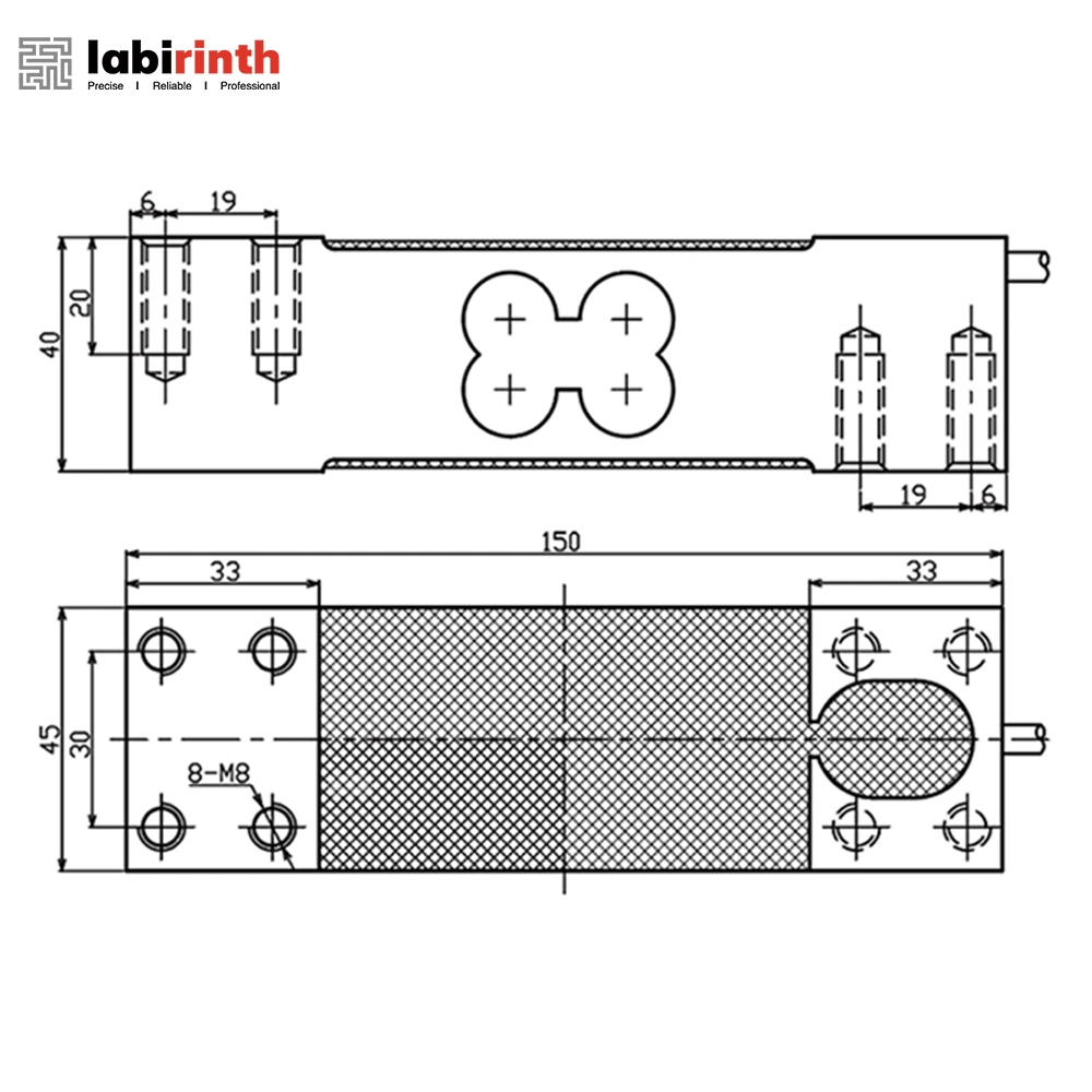 LC1545 150kg 300kg Scale Weight Sensor Single Point Load Cell for Electronic Platform Scale