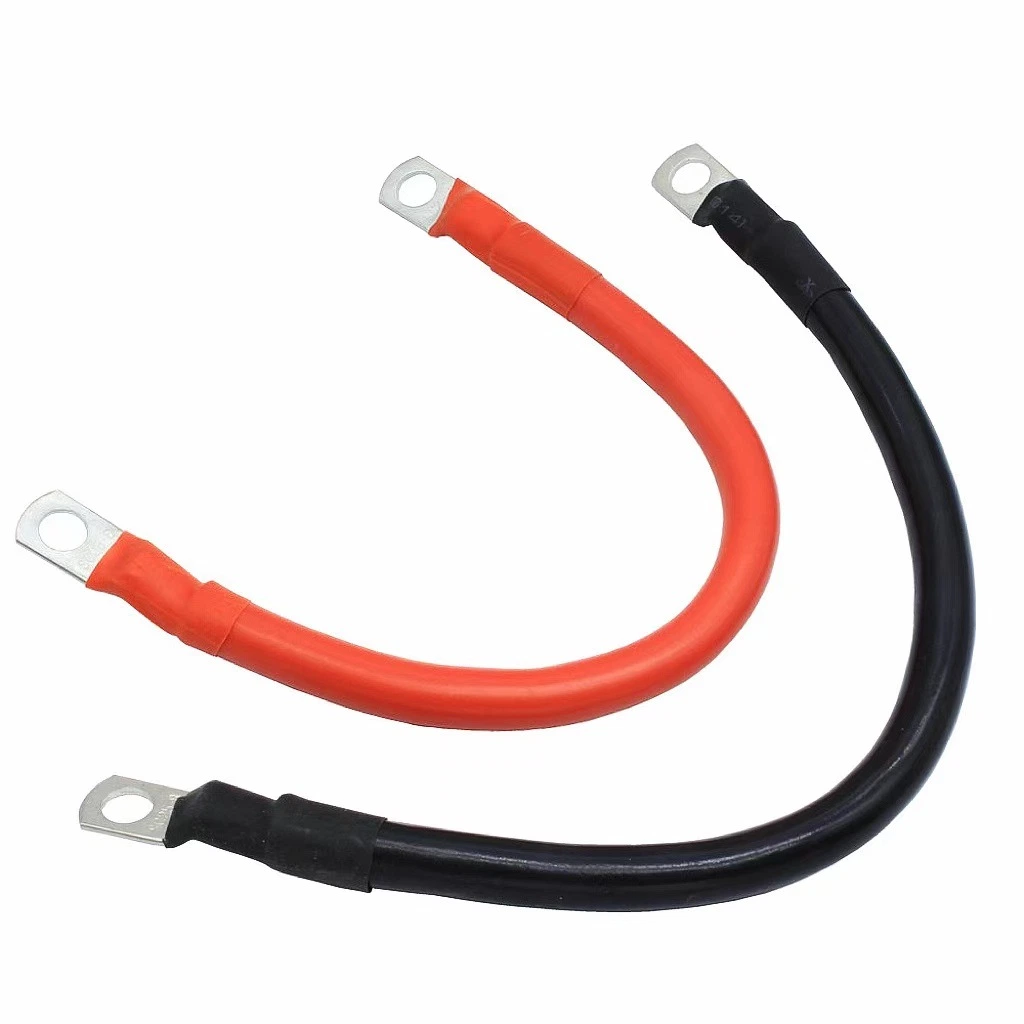 Inverter Connection Wires Custom Battery Wire 4AWG PVC Insulated Power Cables Red Black 60cm Electrcial Auto/Car Battery Cable