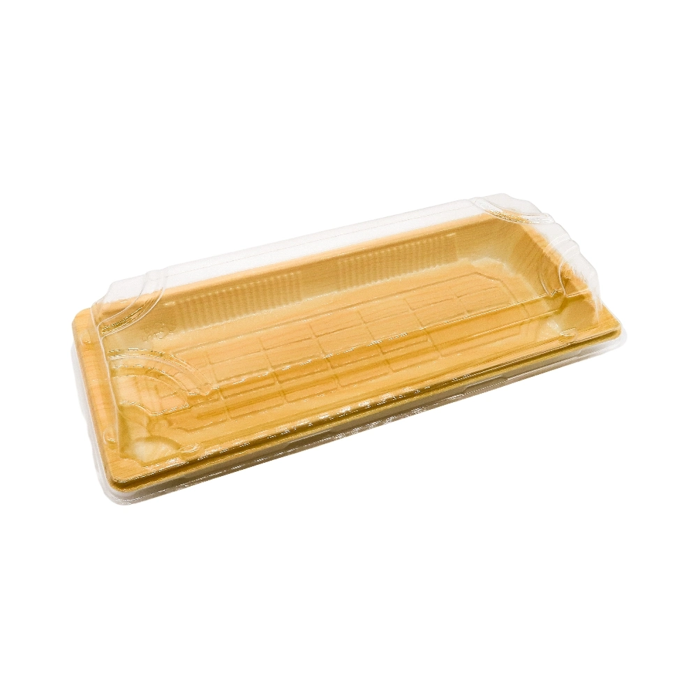 China Supplier Wholesale/Supplier Disposable Square Plastic Sushi Tray