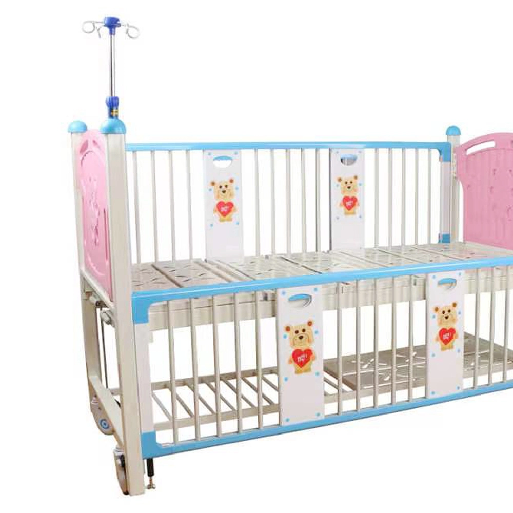 Hospital Furniture Cute Manual Adjustable Kids Nursing Hospital Bed for Home