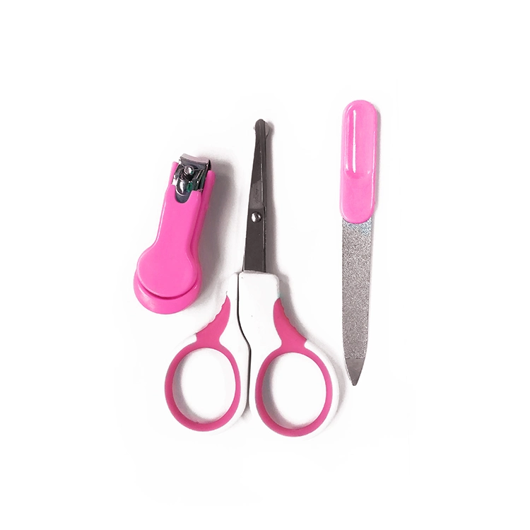 Infant Safety Scissors Nail File and Baby Nail Clippers Kits Manicure Set with Case