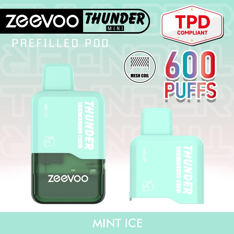 5% nicotine E-cigarette jetable Zeevoo Thunder Shion OEM Pod 10 Pod Vape Flavors