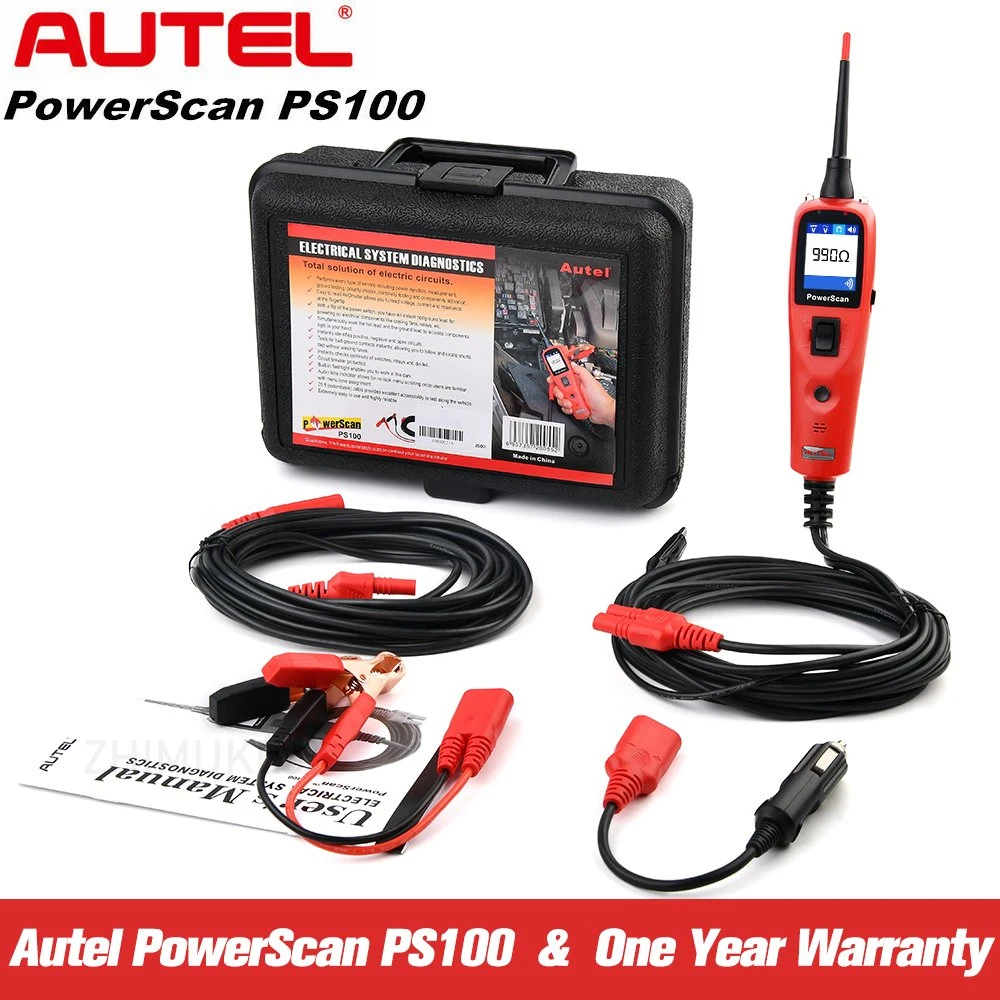 2021 Autel Powerscan PD100 Analizador de circuito de Automoción Kit de sondas de circuito de alimentación de la herramienta de diagnóstico del sistema eléctrico