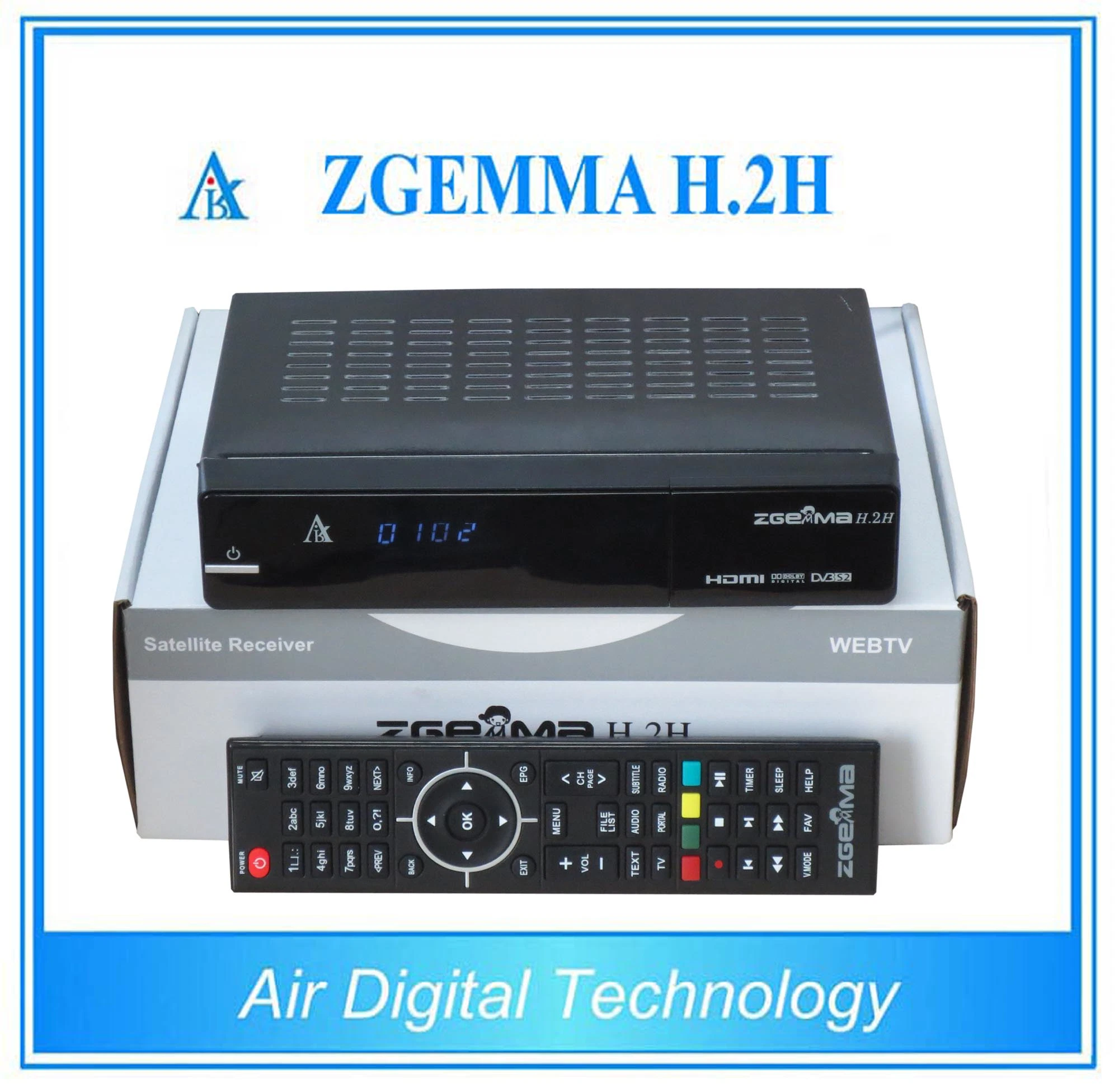 Combo DVB S2/S + DVB T2/C Satellite TV Receiver Zgemma H. 2h