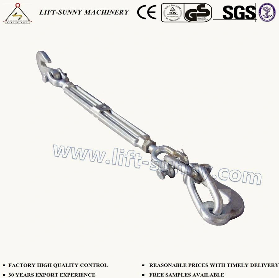 Hook Type Hot DIP Galvanized Self Color Deck Lashing Turnbuckles