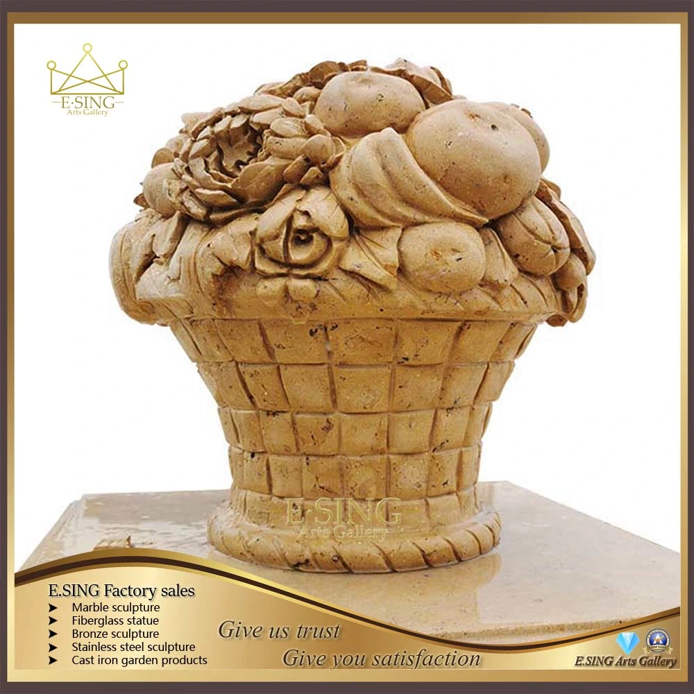 Hand Carved Natural Stone Granite Garden Marble Flower Pots Planter for Sale