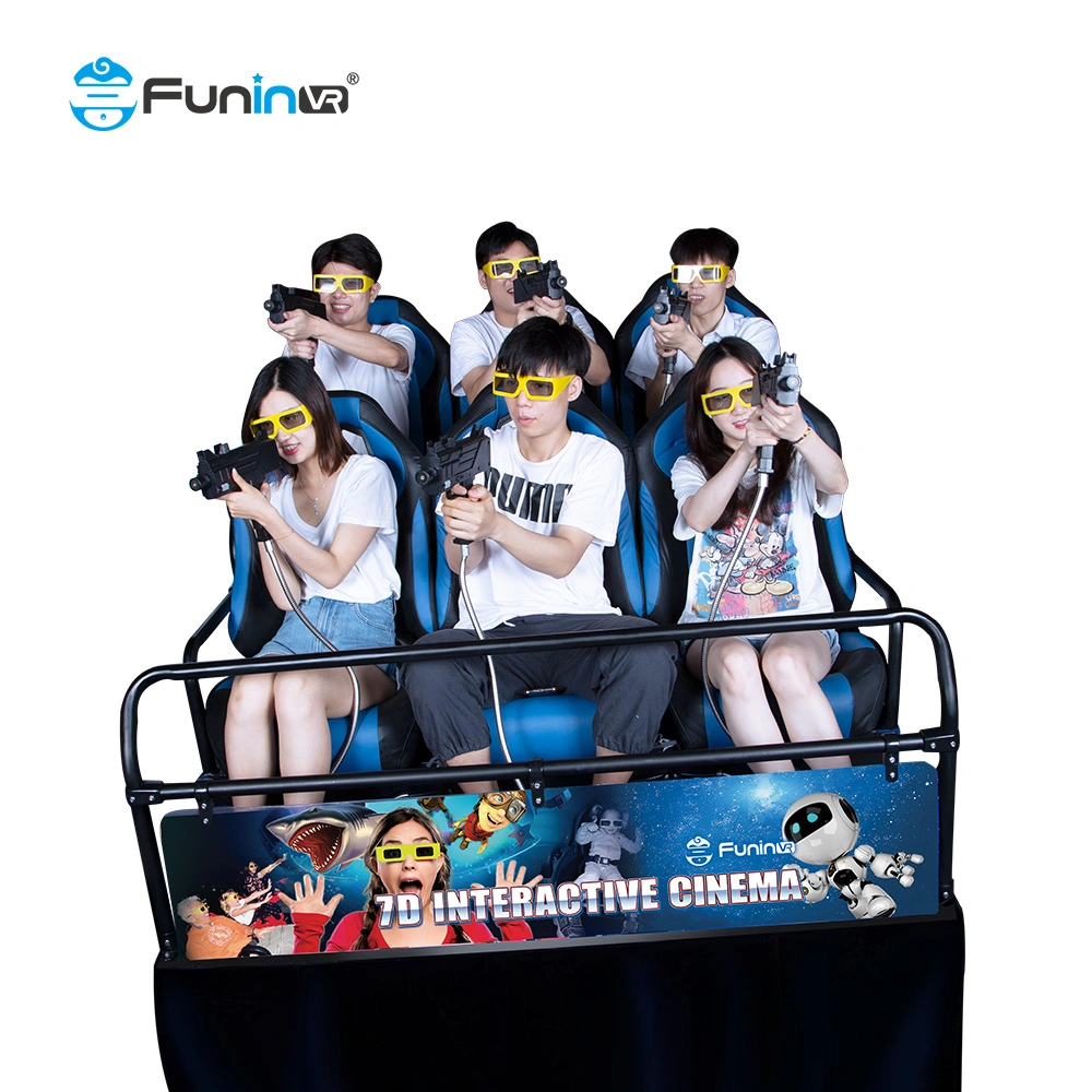 Electrical Motion Theater 5D Multi-Player Interactive Cinema for Theme Park