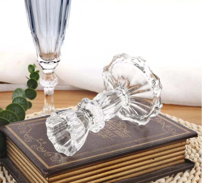 Small Candles Creative Dining Room Flowers Glass Candlestick