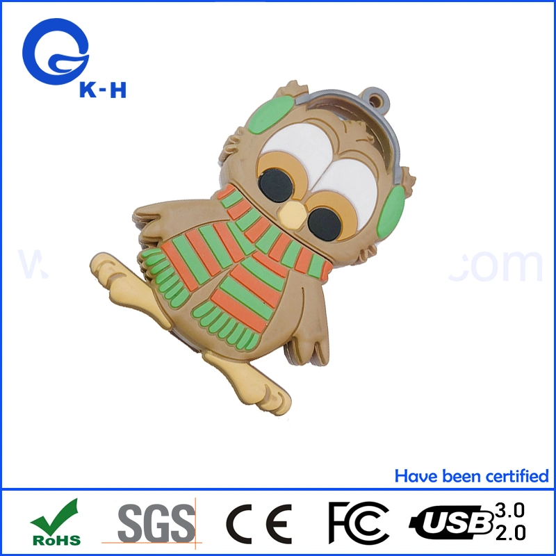 Controlador Flash USB Cartoon PVC Gift personalizado de 16 GB