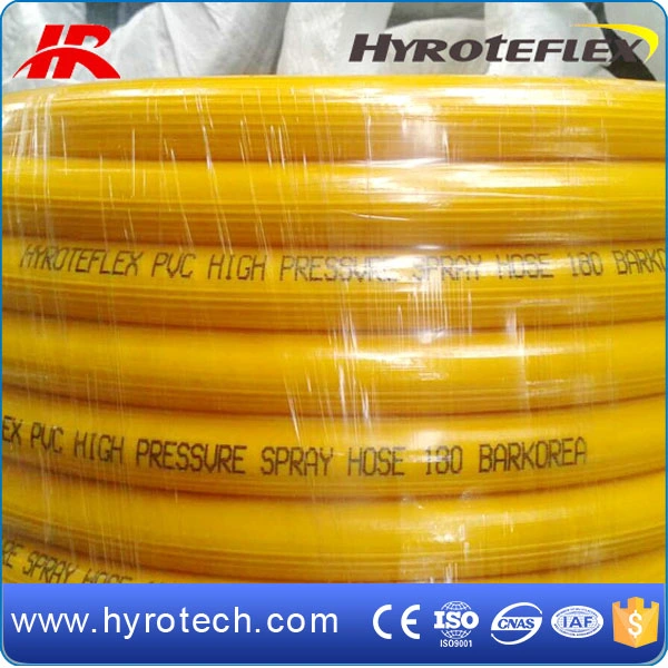 Yellow No Smelly PVC Spray Hose for Irrigation Water