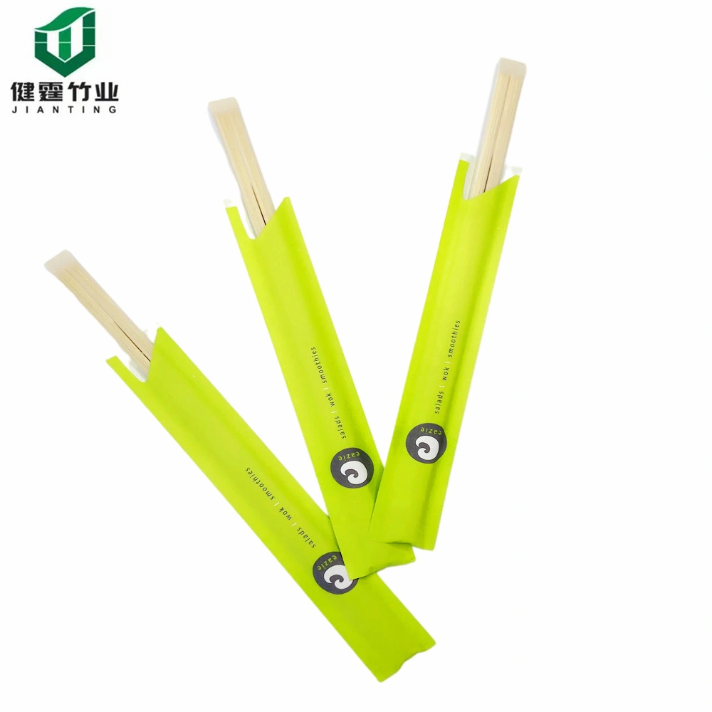 2021 Hot Sale Kitchen Chopsticks Disposable Round Bamboo Chopsticks with Custom Printed Logo Packaging