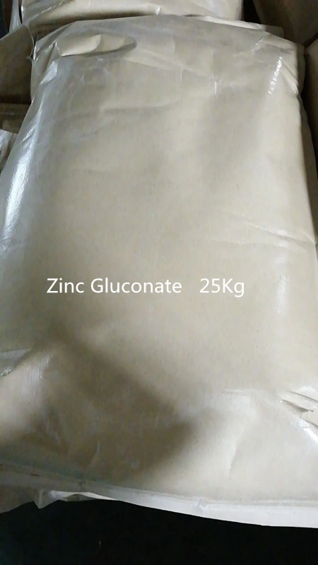 Raw Powder Zinc Gluconate for Food Additives CAS: 4468-2-4