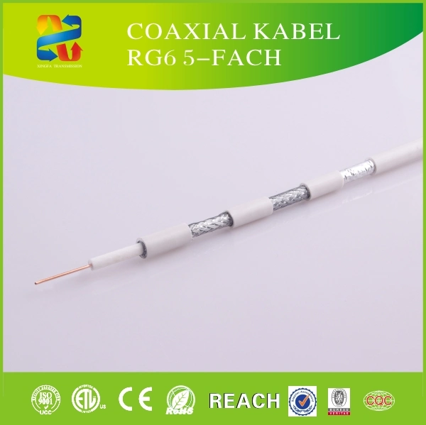 China RG6 Quad + cable UTP Cat5e Cable compuesto