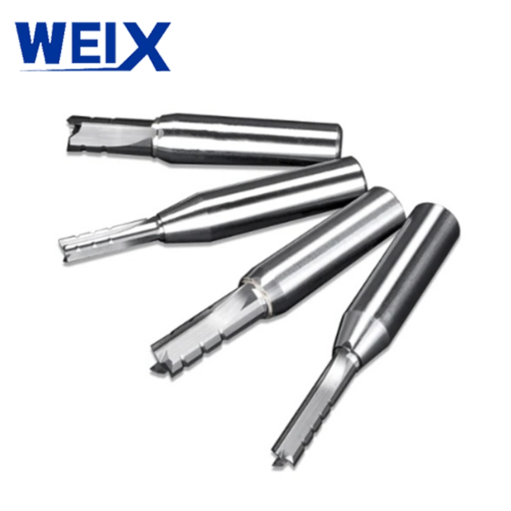 Weix 12.7/12 mm Shank Tct Three Flutes End Mill Roughing Drill Bit Wood Cutter