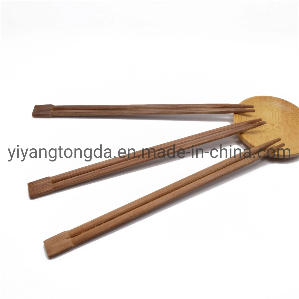 Handmade Natural Bamboo Chopsticks Healthy Chinese Carbonized Chop Sticks Tableware