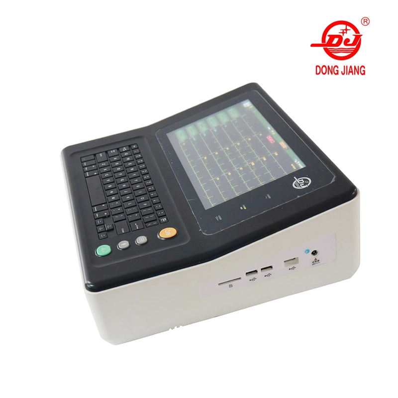 OEM 10.1inch Color Touch Screen 12 Channel ECG/EKG Machine with ISO13485