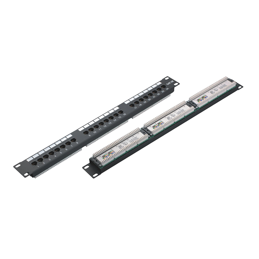 Cat5e 1u 24 48 Port Patch Panel Cat5e UTP Network RJ45 Patch Panel