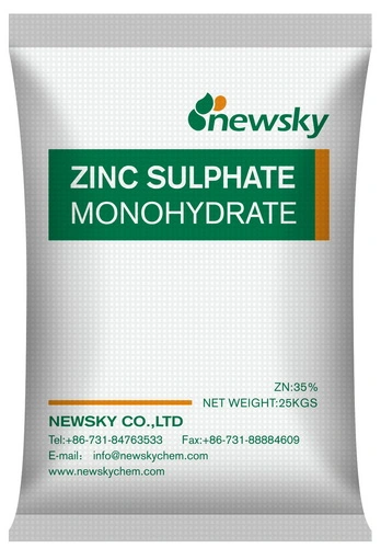 Engrais de haute pureté à 98% pour favoriser la croissance végétale alimentation animale Sel de zinc sulfate de zinc monohydraté