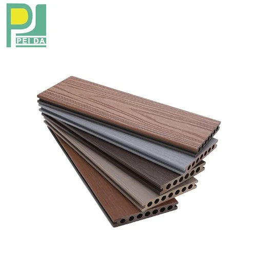 Decorateive Co-Extrusion 3D Embossed WPC Decking Board 150mm 25mm