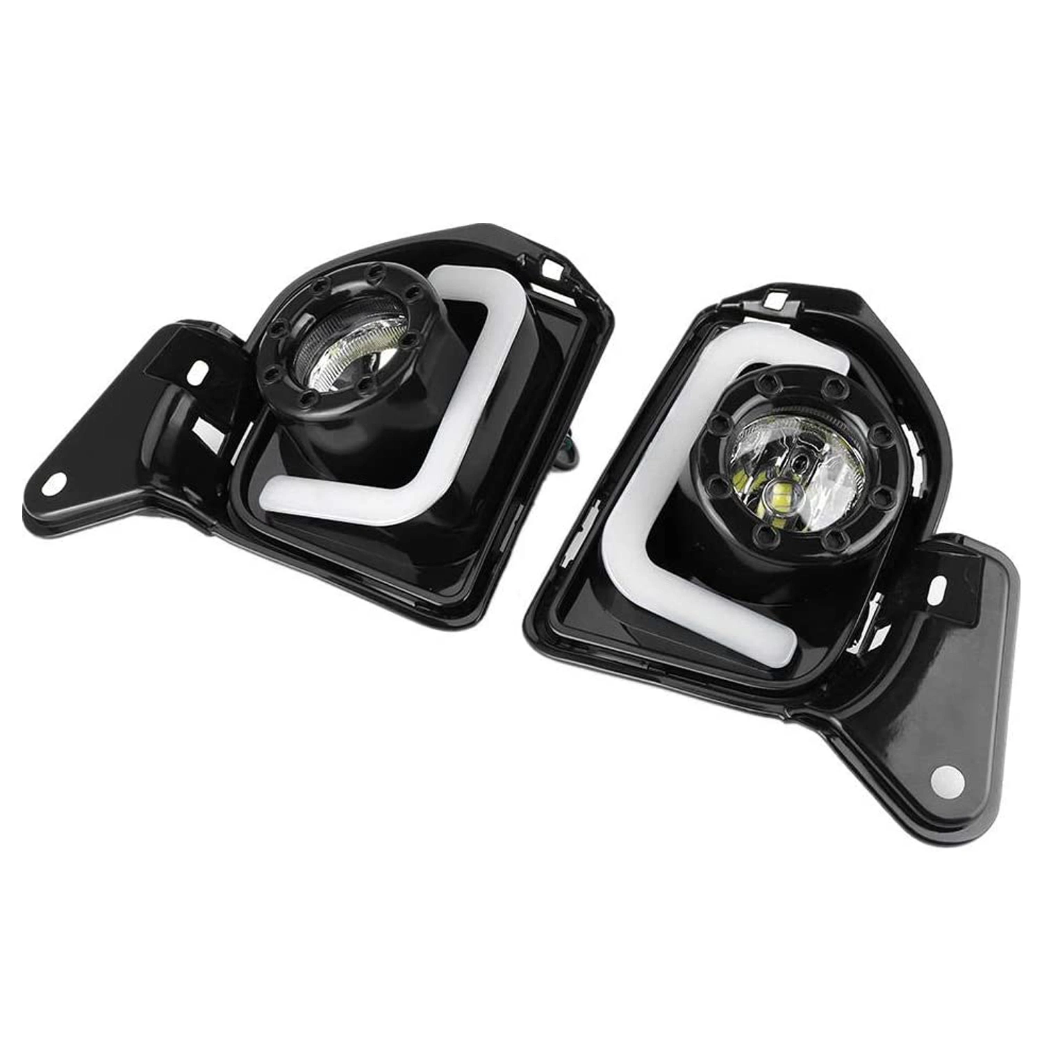 Car Accessories Auto Lamp LED Fog Lamp Fit for Toyota Hiace 2014-2018 Flowing Light