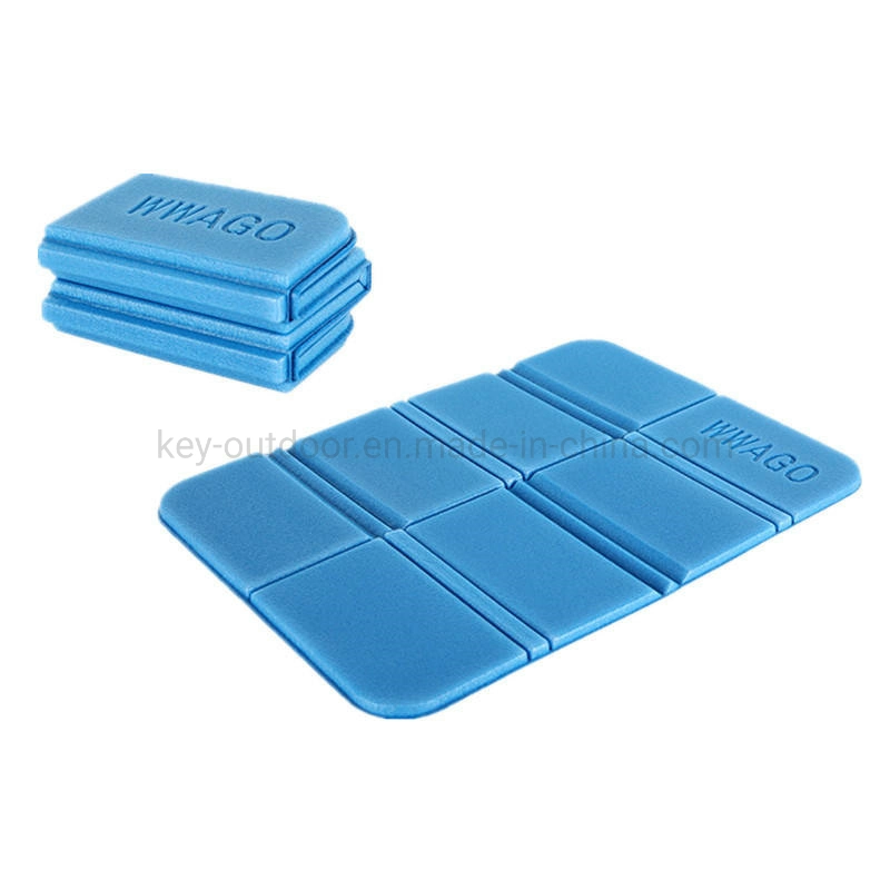 Amazonas Venta de espuma EVA resistente al agua caliente 385*275*8mm Camping plegable Senderismo Cojín de asiento acolchado Picnic Mat con paquete de bolsa de almacenamiento