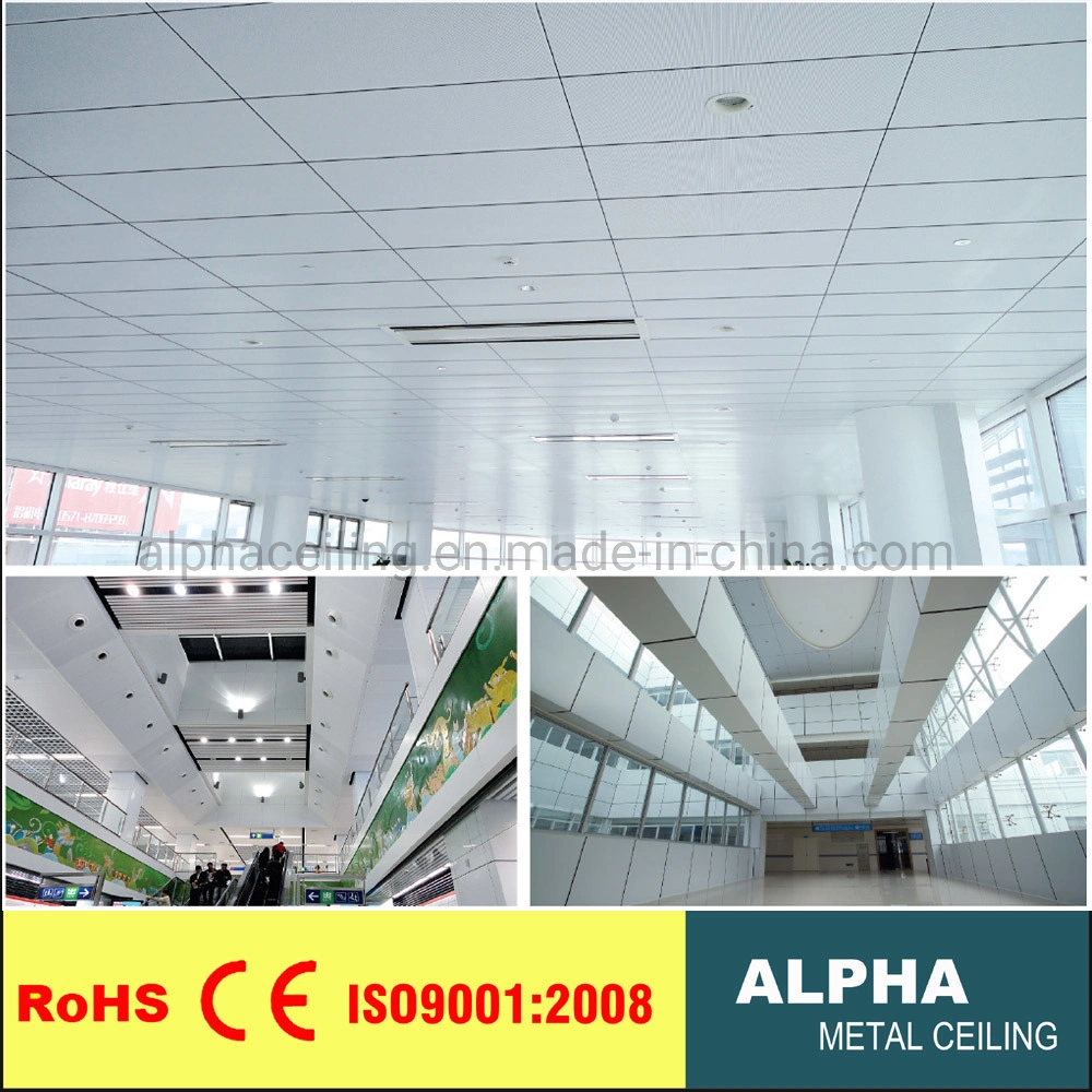 Aluminum Decorative Suspended Panel Metal Hook on Corrugated Ceiling