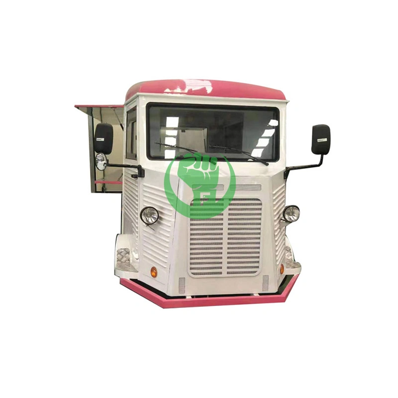 China Mobile Vintage Bus Food Truck Van Electric Coffee Cart