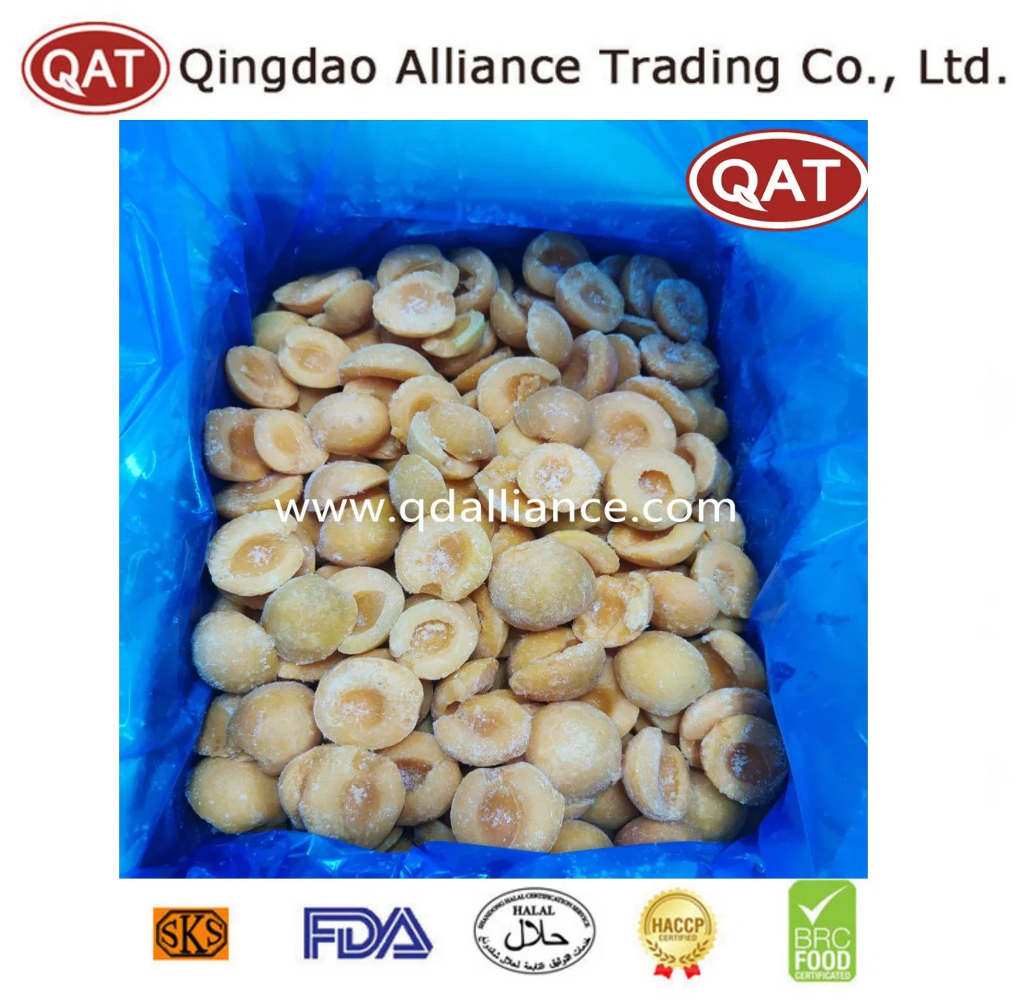 IQF Processing Line Organic Fruits High quality/High cost performance Frozen Apricot Halve for Exporting