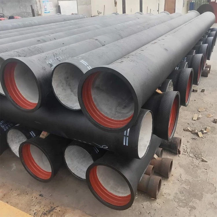 DN150mm 300mm 400mm 600mm 900mm Ductile Cast Iron Pipe Water Pressure Test K9 Ductile Centrifugal Iron Pipe Tube