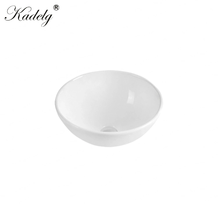 Popular Round Shape Single Bowl Ceramic Bathroom Washbasin