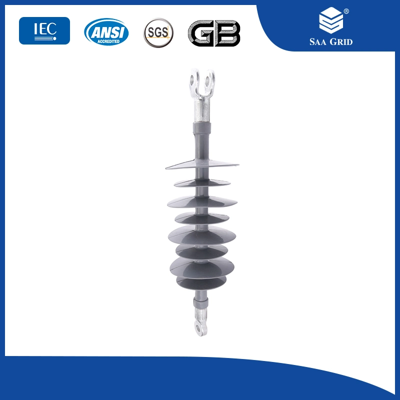 33kv 36kv 66kv Composite Suspension Insulator Silicon Polymer Insulator 11kv 22kv 27.5kv 110kv 120kv 70kn Tension Strain Long Rod