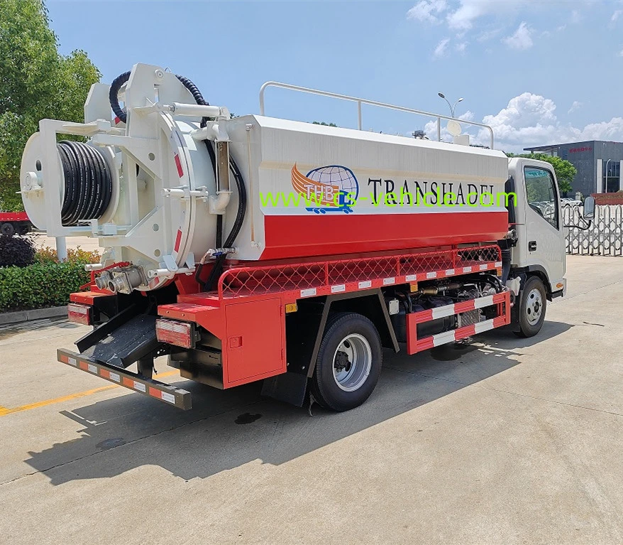 Low Price JAC 6 Wheel 5000liters High Pressure Cleaning Sewage Suction Vacuum Truck for Sale