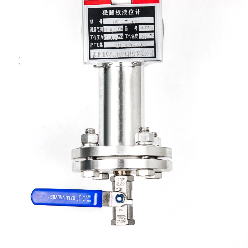 Boiler Water Level Measurement Magnetic Turnover Column Liquid Level Gauge