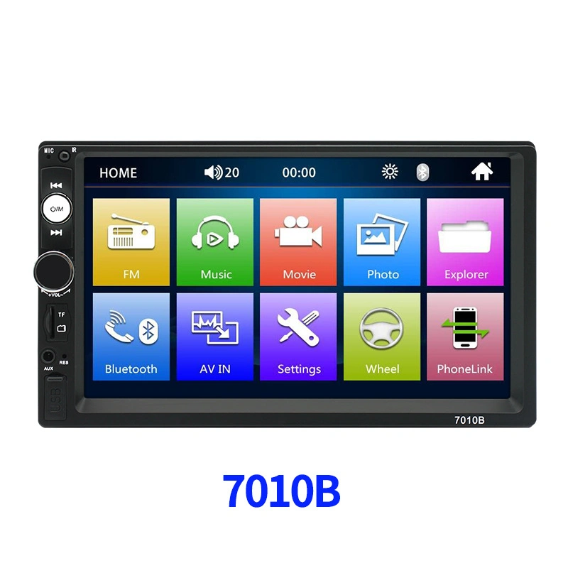 Android System Sound Radio TV Audio Double DIN Stereo Retractable Screen Headrest Full Set 7 Inch 1 16g Video Car DVD Player