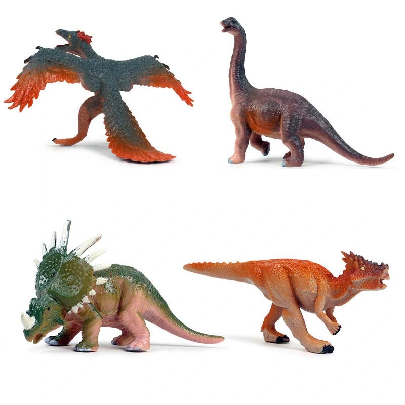 4PCS Plastic Detailed Realistic Jurassic Dinosaur Doll Kids Toy