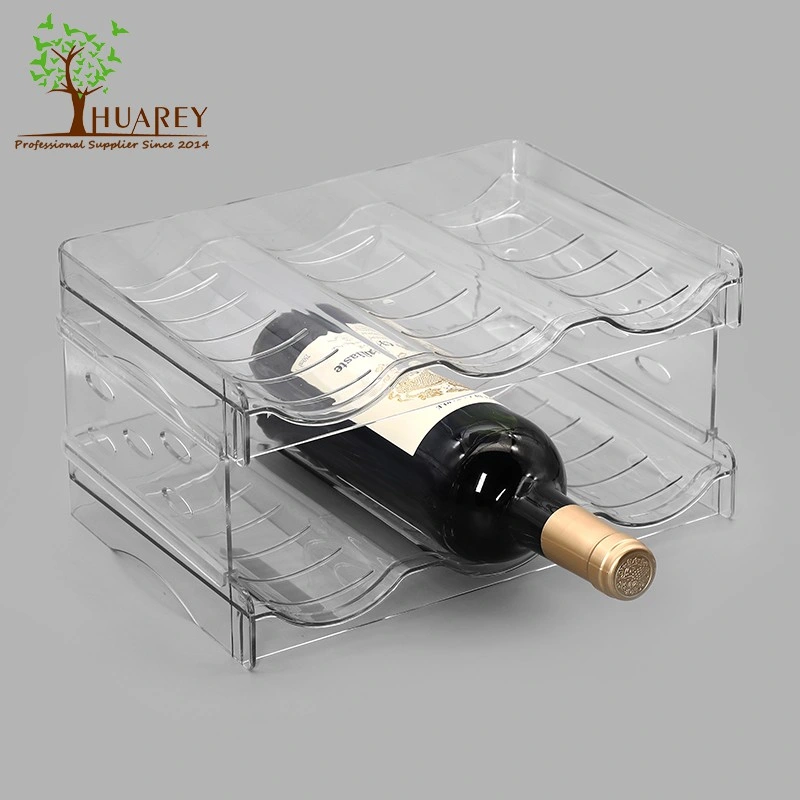 Porte-bouteille de vin empilable pour réfrigérateur armoire en rack