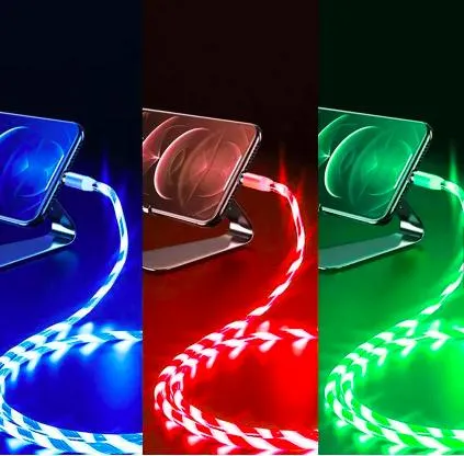 LED Glowing Magnetic Charging Type C Magnet USB Charger Cable 3 in 1