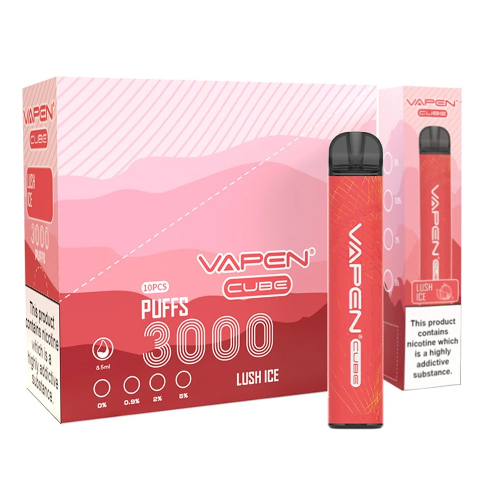 Vapen Mayorista/Proveedor Cube 3000bocanadas de pluma de Vape desechables de 1000mAh