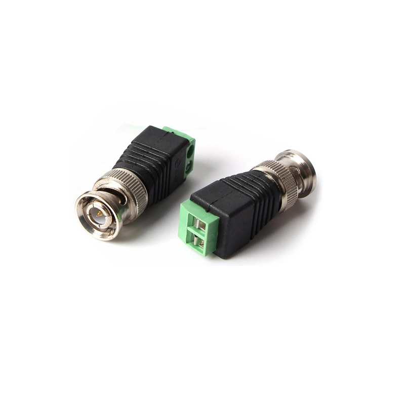 RF Connector BNC Straight Male Plug Crimp for Rg59/60 Cable for CCTV Camera